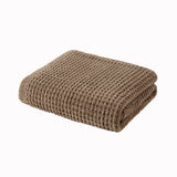 Madison Park Rowan Casual Waffle Knit Chenille Throw MP50-8272 Brown