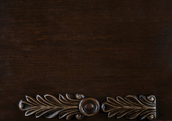 English Elm Formal Balthasar Cherry Sofa with Gold Tipping, Patterned Brown Chenille, Crystal Tufting, 90.5" B011P290784