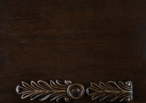 English Elm Formal Traditional Luxury Sofa Set - 2Pc Loveseat & Sofa, Cherry Finish With Elegant Gold Accents B011S01676