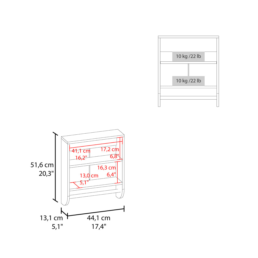 English Elm Medicine Cabinet Riley White with Towel Rod & Dual Doors, Engineered Wood, Shelves for Taller Items B092P238746