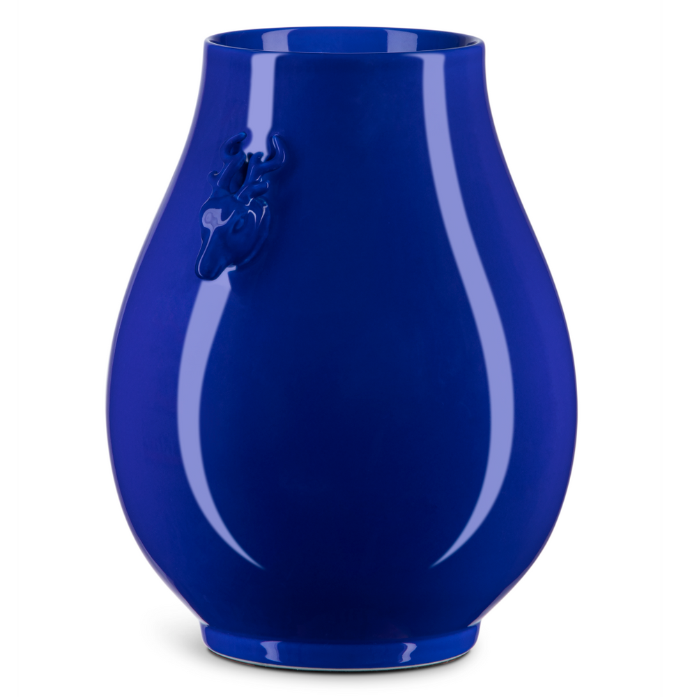 Deer Ears Vase - Exquisite Handcrafted Porcelain in Rare Blue, Perfect for Elegant Home Decor Accents