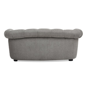 English Elm Jennifer Taylor Home - Kiki Chesterfield Dog Sofa Bed with Tufted Rolled Back, Plush Dual Foam Comfort, Durable Velvet (37") Gray B2719P238245