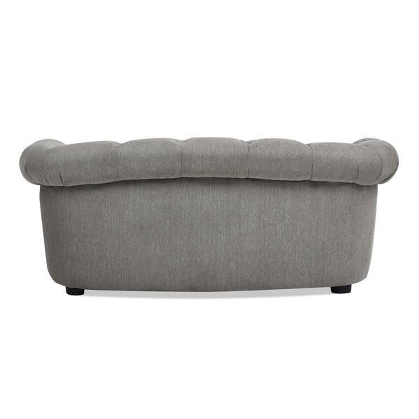 English Elm Jennifer Taylor Home - Kiki Chesterfield Dog Sofa Bed with Tufted Rolled Back, Plush Dual Foam Comfort, Durable Velvet (37") Gray B2719P238245