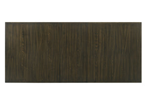 English Elm 1pc Faux Marble Dining Table with Sculptural Pedestal Base, Contemporary Veined Top for Stylish Gatherings Dark Brown,Espresso 42.72 L x 75.98 W x 5.91 H B011S01946