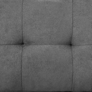 English Elm Toby Woven Fabric Sleeper Sectional with Storage Chaise Usb Ports and Coil Support Gray B061S00956