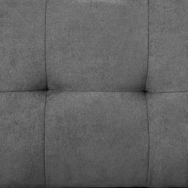 English Elm Toby Woven Fabric Sleeper Sectional with Storage Chaise Usb Ports and Coil Support Gray B061S00956