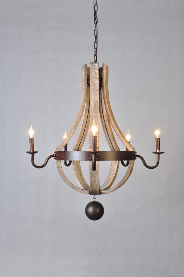 Moti Tessa Iron and Wood Pendant 64001003