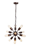 Moti Clara Iron Mid-Century Inspired Orb Pendant 64001006