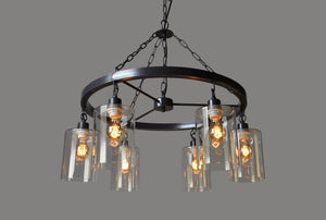 Moti Mae Iron and Clear Glass Pendant 64001016