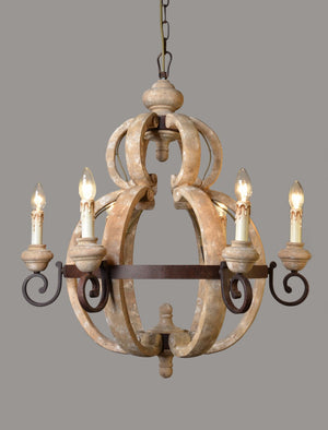 Moti Beatrice Iron and Wood Pendant 64001018