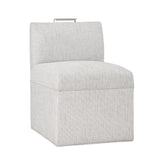 Comfort Pointe Delray Modern Upholstered Castered Chair in Sea Oat Sea Oat 