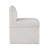 Comfort Pointe Delray Modern Upholstered Castered Chair in Sea Oat Sea Oat 