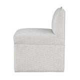 Comfort Pointe Delray Modern Upholstered Castered Chair in Sea Oat Sea Oat 