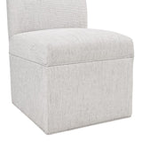 Comfort Pointe Delray Modern Upholstered Castered Chair in Sea Oat Sea Oat 