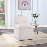 Comfort Pointe Delray Modern Upholstered Castered Chair in Sea Oat Sea Oat 