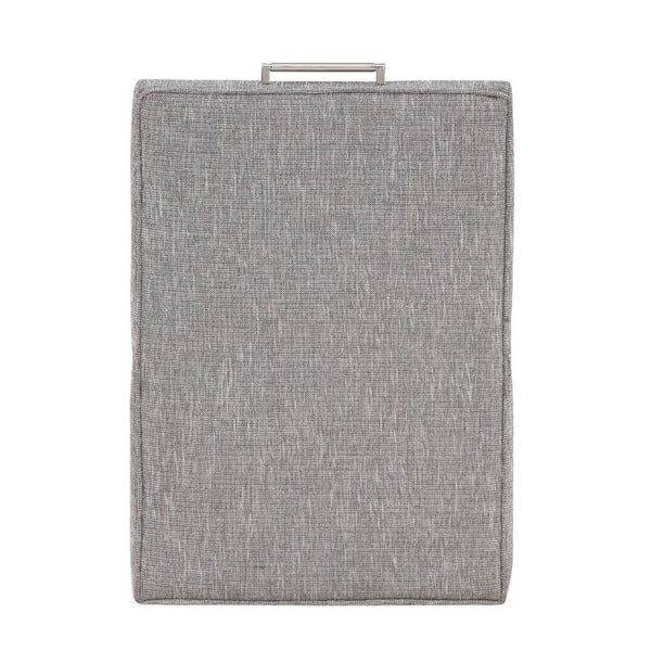 Comfort Pointe Delray Modern Upholstered Castered Chair in Ashen Grey Ashen Grey