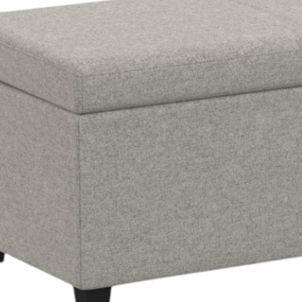 HomeRoots 54" Modern Upholstered Storage Ottoman with Hidden Compartment - Stylish Seating & Versatile Use 640249