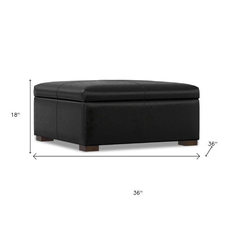 36 Inch Round Tufted Storage Ottoman Upholstered Accent Piece for Modern Living Room Decor