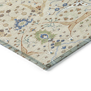 HomeRoots 5' X 8' Floral Area Rug – Durable, Washable, Pet-Friendly Design for Indoor & Outdoor Spaces 640417