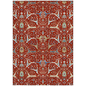 HomeRoots 8' X 10' Vibrant Floral Area Rug - Durable, Washable Indoor/Outdoor Carpet for Stylish Spaces 640461