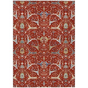 HomeRoots 8' X 10' Vibrant Floral Area Rug - Durable, Washable Indoor/Outdoor Carpet for Stylish Spaces 640461