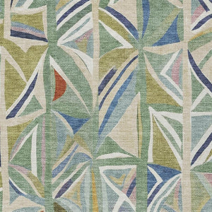 HomeRoots 10' Sage Blue and Ivory Geometric Area Rug - Washable, Durable, Stylish for Indoor & Outdoor Spaces 640555