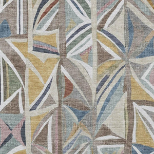 HomeRoots 8' X 10' Taupe Ivory Gold Geometric Indoor Outdoor Area Rug - Washable, Durable, Stylish Decor Piece 640559