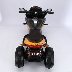 English Elm Kids Electric Three Wheel Motorbike 12v Ride on with Light up Wheels and Pu Seat W1760P252056