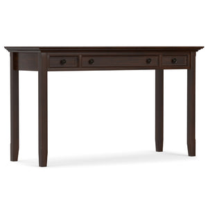 HomeRoots 54" Brown Solid Wood Computer Desk - Durable Pine, Spacious Work Surface, Classic Design for Home Office 640676
