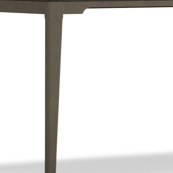 HomeRoots 60" Gray Wood Computer Desk - Stylish Mid-Century Modern Design for Home Office & Workspace Upgrade 640678