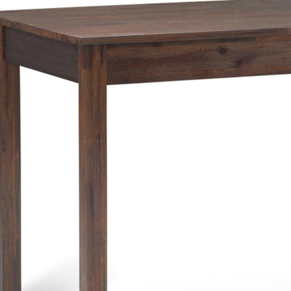 HomeRoots 60" Brown Wood Computer Desk – Elegant Executive Workspace with Ample Surface for Home or Office Use 640679