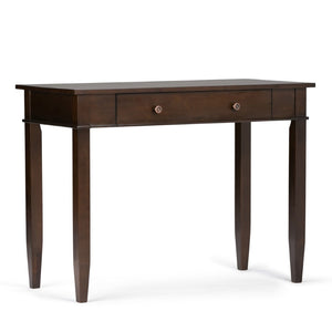 HomeRoots 42" Brown Solid Wood Computer Desk - Executive Style, Durable Design for Home Office & Study Space 640680