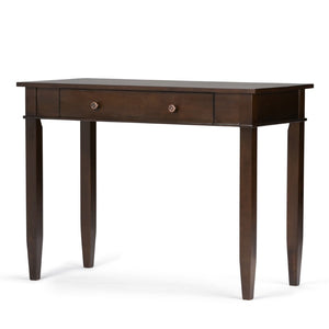 HomeRoots 42" Brown Solid Wood Computer Desk - Executive Style, Durable Design for Home Office & Study Space 640680
