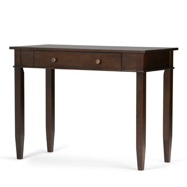 HomeRoots 42" Brown Solid Wood Computer Desk - Executive Style, Durable Design for Home Office & Study Space 640680