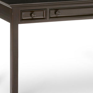 HomeRoots 54" Brown Solid Wood Computer Desk – Elegant Executive Design with Ample Workspace for Home Office 640682