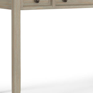 HomeRoots 54" Gray Solid Wood Computer Desk - Sleek, Durable Design for Home Office & Creative Spaces 640683