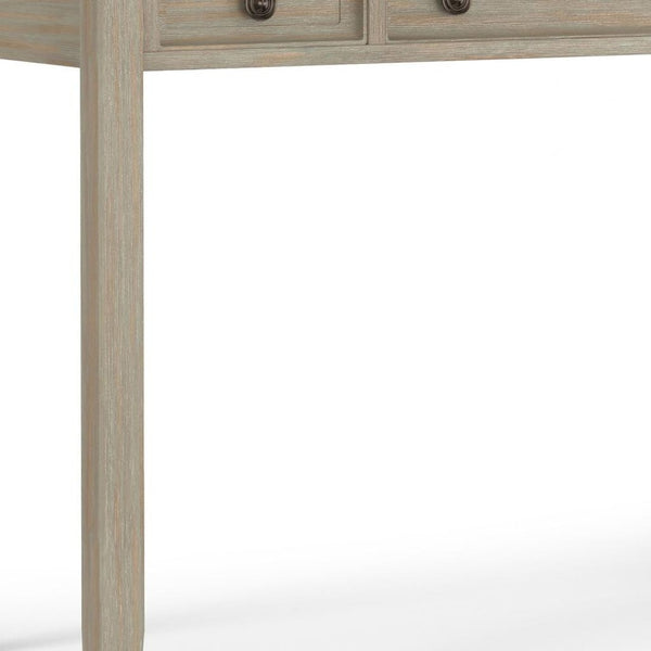 HomeRoots 54" Gray Solid Wood Computer Desk - Sleek, Durable Design for Home Office & Creative Spaces 640683