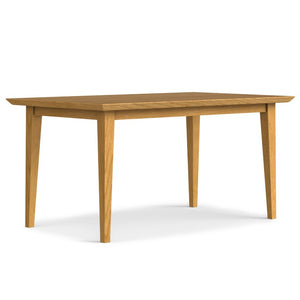 60 Inch Wood Dining Table Seats Six Solid Modern Farmhouse Style for Kitchen Gatherings