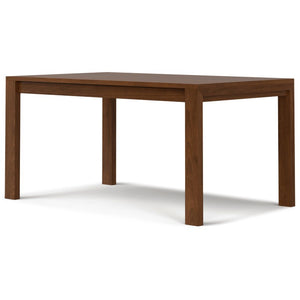 60 Inch Wood Dining Table Seats Six Solid Modern Farmhouse Style for Kitchen Gatherings