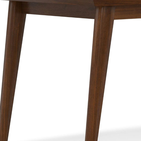 66 Inch Solid Wood Rectangular Dining Table Seats Six for Modern Kitchens and Living Spaces