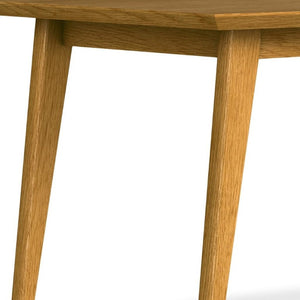 66 Inch Solid Wood Rectangular Dining Table Seats Six for Modern Kitchens and Living Spaces