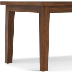 66 Inch Solid Wood Rectangular Dining Table Seats Six for Modern Kitchens and Living Spaces