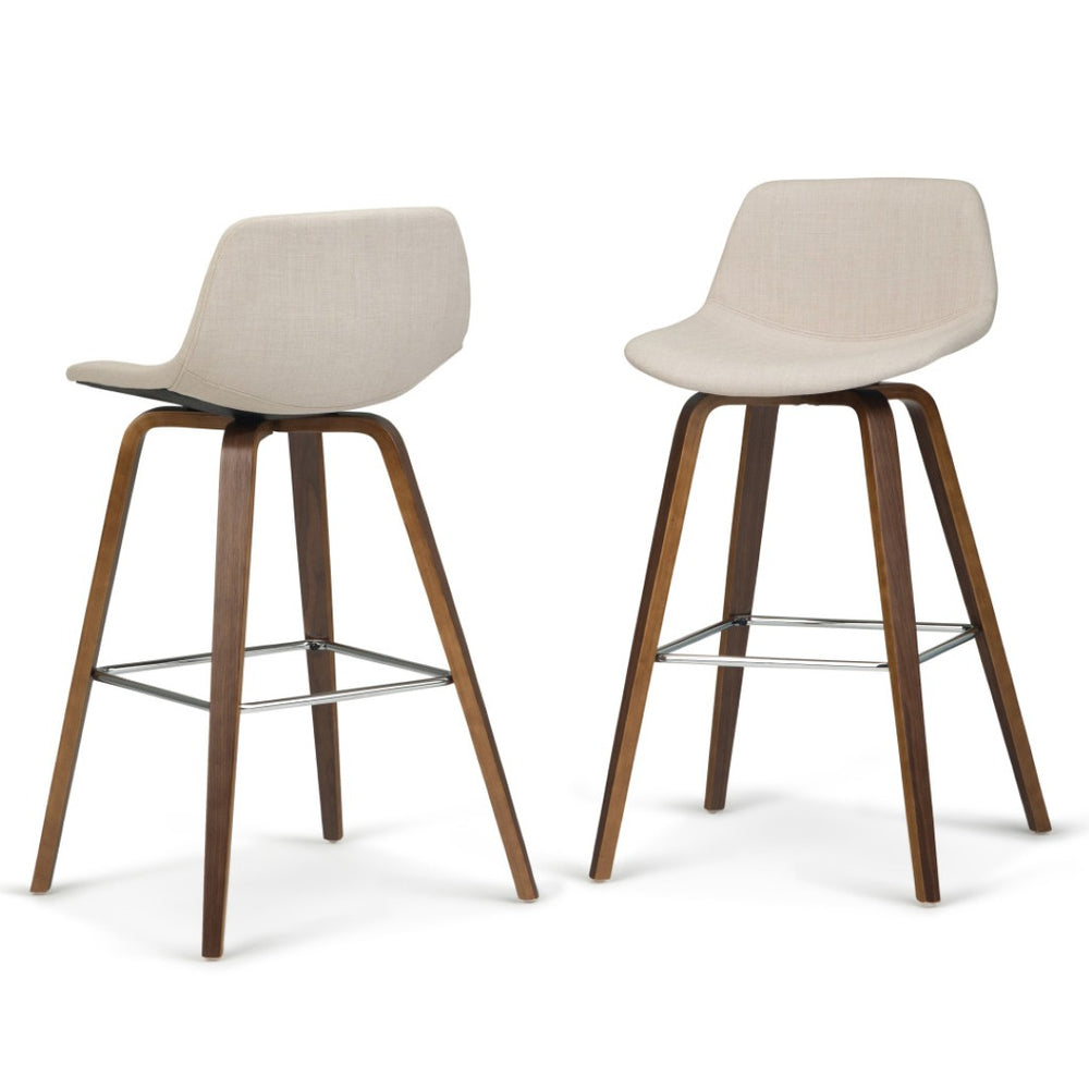 HomeRoots 28" Natural Wood Backless Bar Chair - Stylish Counter Stool for Kitchen, Dining & Home Bars 640729