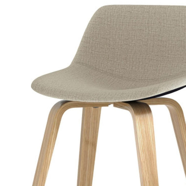 HomeRoots 28" Natural Wood Backless Counter Stool - Sleek, Space-Saving Design for Modern Dining & Home Bars 640733