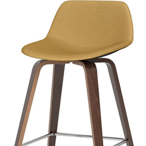 HomeRoots 28" Yellow Backless Counter Height Bar Chair - Modern, Space-Saving Design for Kitchen & Bar Use 640738