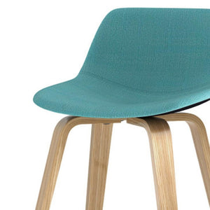 HomeRoots 28" Blue Wood Backless Counter Stool - Stylish, Space-Saving Design for Kitchen & Bar Seating Needs 640739