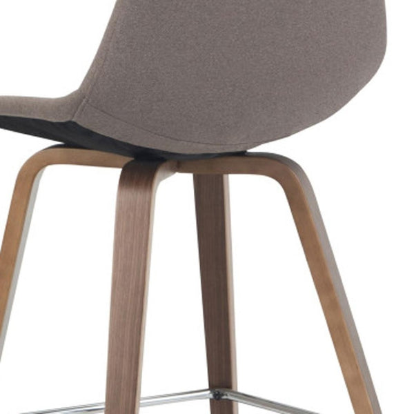 HomeRoots 28" Green Wood Backless Counter Height Bar Chair - Modern, Space-Saving Stool for Dining & Entertaining 640740