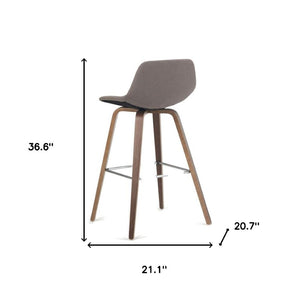 HomeRoots 28" Green Wood Backless Counter Height Bar Chair - Modern, Space-Saving Stool for Dining & Entertaining 640740