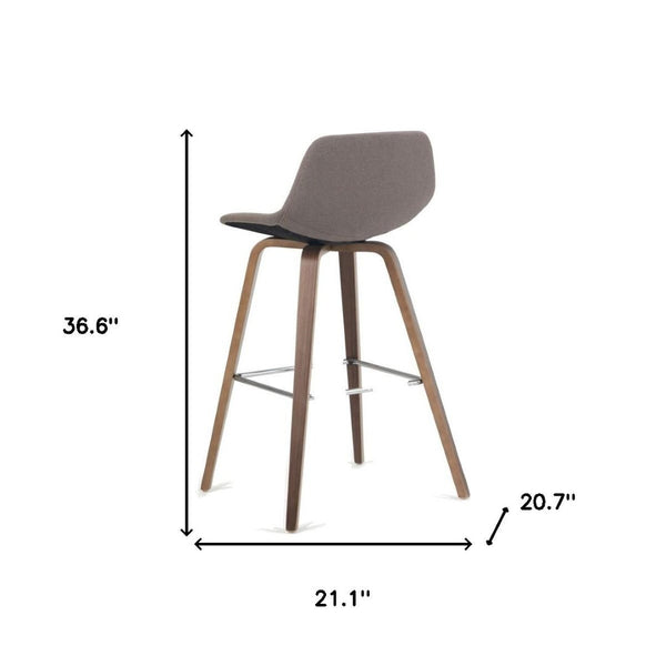 HomeRoots 28" Green Wood Backless Counter Height Bar Chair - Modern, Space-Saving Stool for Dining & Entertaining 640740