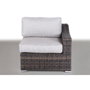 English Elm LSI 9-Piece Outdoor Wicker Seating Set for 8 — Fully Assembled, Weatherproof HDPE, Removable Cushions B120S00054